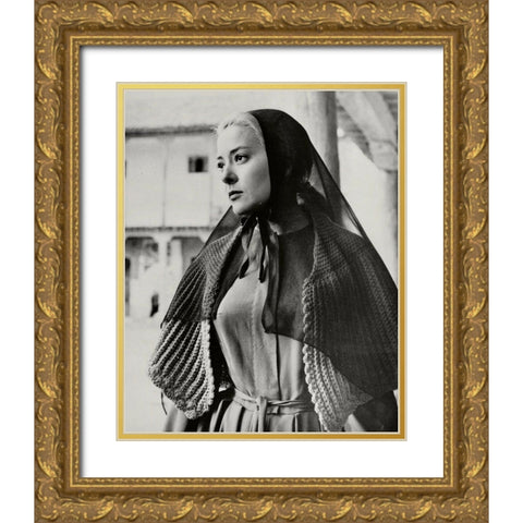 Silvia Pinal, Viridiana, 1961 Gold Ornate Wood Framed Art Print with Double Matting by Vintage Hollywood Archive