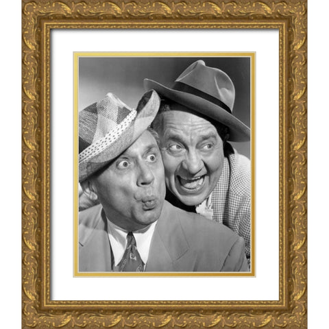 Olsen and Johnson Gold Ornate Wood Framed Art Print with Double Matting by Vintage Hollywood Archive