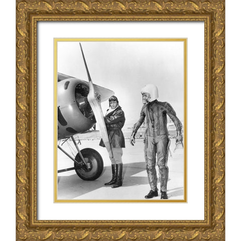 The Last Flight Gold Ornate Wood Framed Art Print with Double Matting by Vintage Hollywood Archive