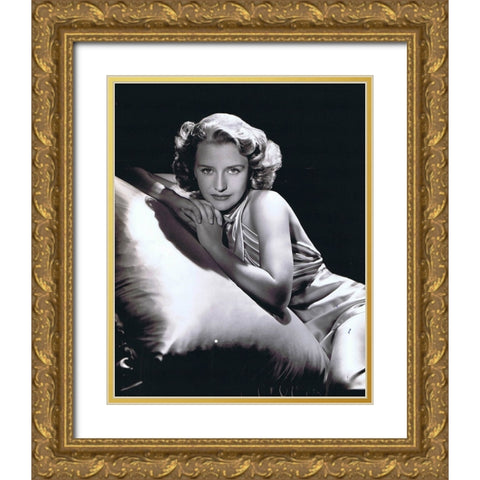 Priscilla Lane, 1939 Gold Ornate Wood Framed Art Print with Double Matting by Vintage Hollywood Archive