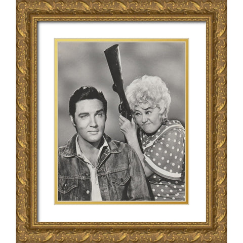 Elvis Presley, Stay Away Joe Gold Ornate Wood Framed Art Print with Double Matting by Vintage Hollywood Archive