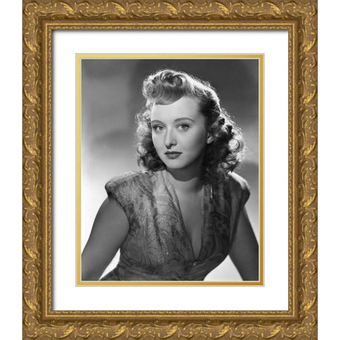 Celeste Holm Gold Ornate Wood Framed Art Print with Double Matting by Vintage Hollywood Archive