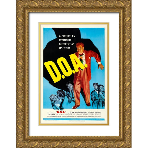 D.O.A. 1950 Gold Ornate Wood Framed Art Print with Double Matting by Vintage Hollywood Archive
