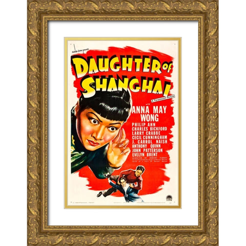 Daughter of Shanghai-1937 Gold Ornate Wood Framed Art Print with Double Matting by Vintage Hollywood Archive