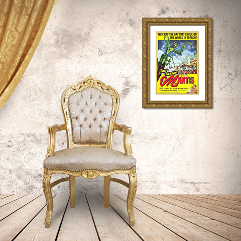 Deadly Mantis-1957 Gold Ornate Wood Framed Art Print with Double Matting by Vintage Hollywood Archive