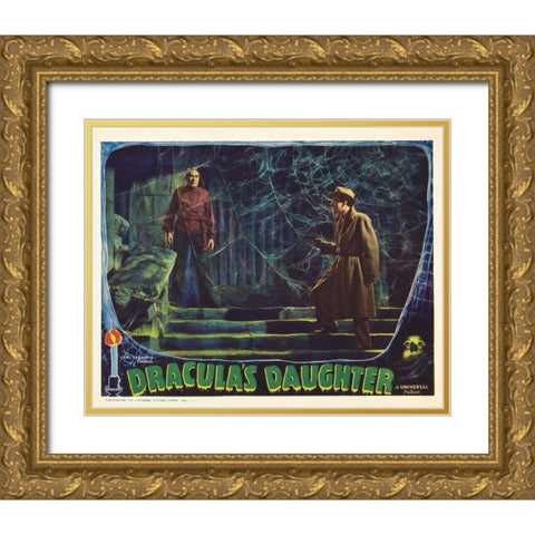 Draculas Daughter-1936 Gold Ornate Wood Framed Art Print with Double Matting by Vintage Hollywood Archive