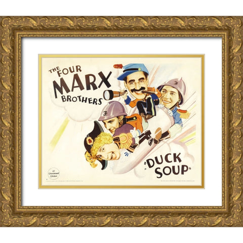 Duck Soup-1933 Gold Ornate Wood Framed Art Print with Double Matting by Vintage Hollywood Archive