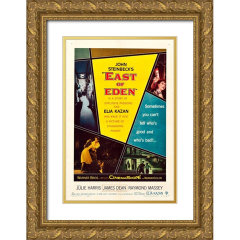 East of Eden-1955 Gold Ornate Wood Framed Art Print with Double Matting by Vintage Hollywood Archive