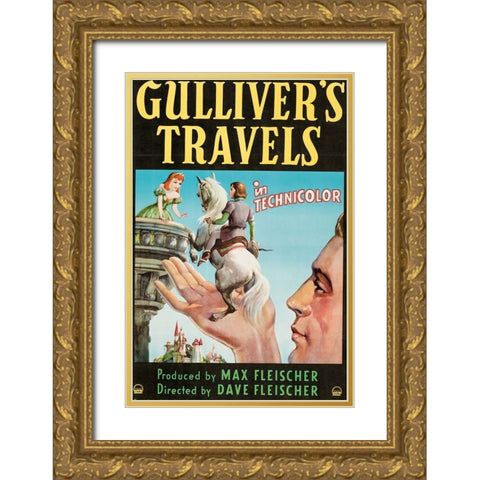 Gullivers Travels-1939 Gold Ornate Wood Framed Art Print with Double Matting by Vintage Hollywood Archive