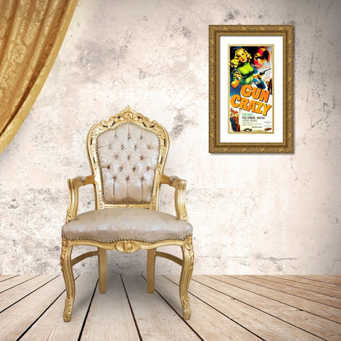 Gun Crazy-1950 Gold Ornate Wood Framed Art Print with Double Matting by Vintage Hollywood Archive