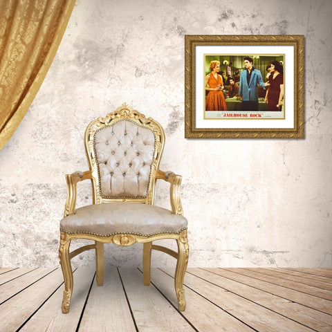 Jailhouse Rock-1957 Gold Ornate Wood Framed Art Print with Double Matting by Vintage Hollywood Archive