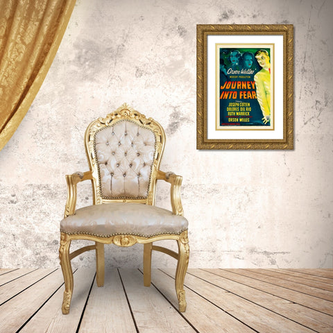 Journey into Fear-1942 Gold Ornate Wood Framed Art Print with Double Matting by Vintage Hollywood Archive