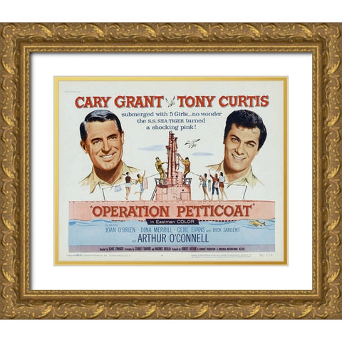 Operation Petticoat Gold Ornate Wood Framed Art Print with Double Matting by Vintage Hollywood Archive