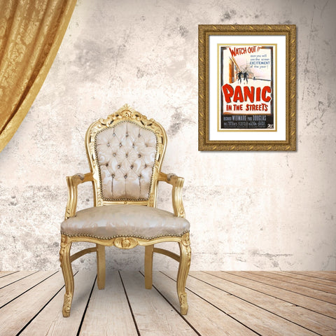 Panic in the Streets-1950 Gold Ornate Wood Framed Art Print with Double Matting by Vintage Hollywood Archive