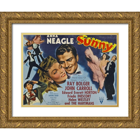 Sunny-1941 Gold Ornate Wood Framed Art Print with Double Matting by Vintage Hollywood Archive