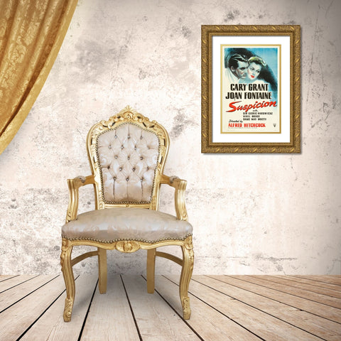 Suspicion-1941 Gold Ornate Wood Framed Art Print with Double Matting by Vintage Hollywood Archive
