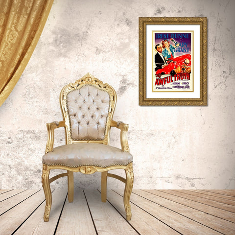 The Awful Truth-1937 Gold Ornate Wood Framed Art Print with Double Matting by Vintage Hollywood Archive