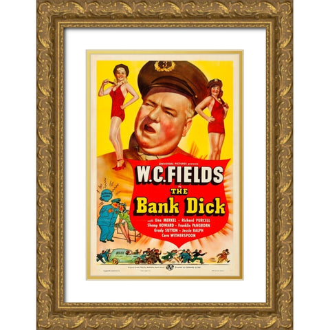 The Bank Dick-1940 Gold Ornate Wood Framed Art Print with Double Matting by Vintage Hollywood Archive