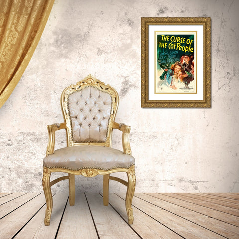 The Curse of the Cat People-1943 Gold Ornate Wood Framed Art Print with Double Matting by Vintage Hollywood Archive