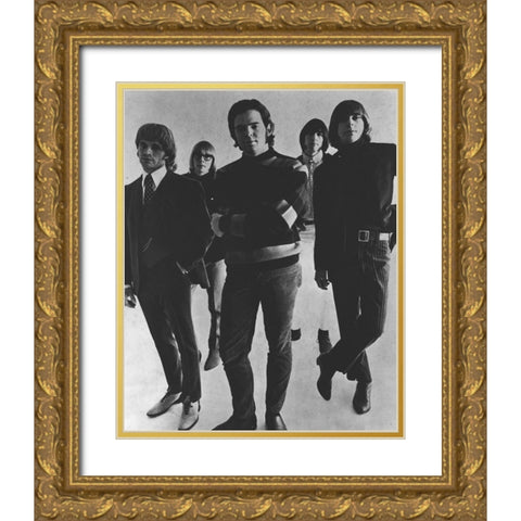 Chocolate Watch Band-1966 Gold Ornate Wood Framed Art Print with Double Matting by Vintage Music Archive