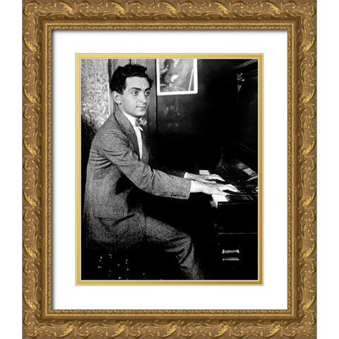 Irving Berlin-1906 Gold Ornate Wood Framed Art Print with Double Matting by Vintage Music Archive