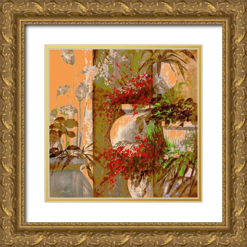 Uno Bianco Gold Ornate Wood Framed Art Print with Double Matting by Borelli, Guido