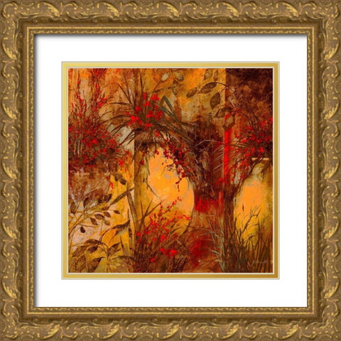 Anfore di Terra Gold Ornate Wood Framed Art Print with Double Matting by Borelli, Guido