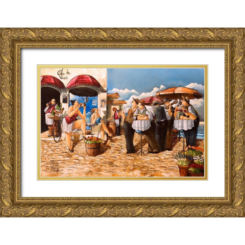 The Photographer I Gold Ornate Wood Framed Art Print with Double Matting by West, Ronald