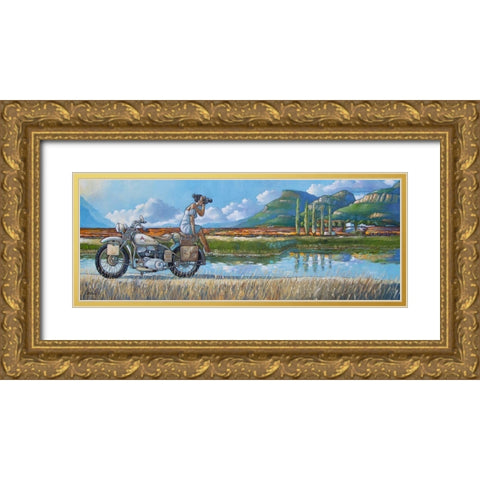 The Photographer II Gold Ornate Wood Framed Art Print with Double Matting by West, Ronald