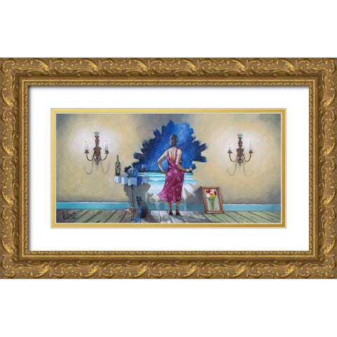 When I Dream I Gold Ornate Wood Framed Art Print with Double Matting by West, Ronald