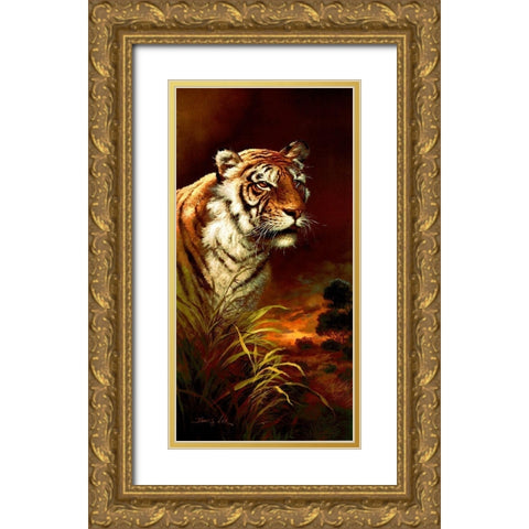 The Power and Grace Gold Ornate Wood Framed Art Print with Double Matting by Lee, James