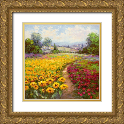 Tuscan Pleasures I Gold Ornate Wood Framed Art Print with Double Matting by Hulsey