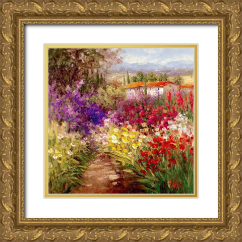 Bienfaisant I Gold Ornate Wood Framed Art Print with Double Matting by Hulsey