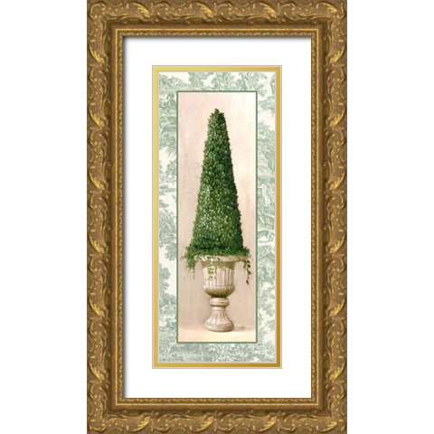 Ivy Topiary II Gold Ornate Wood Framed Art Print with Double Matting by Welby