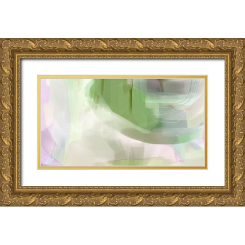 Fading Away Gold Ornate Wood Framed Art Print with Double Matting by Naskrent, Delores