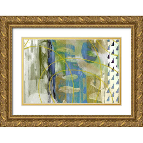 Melting Pot Gold Ornate Wood Framed Art Print with Double Matting by Naskrent, Delores