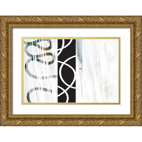 Crux Gold Ornate Wood Framed Art Print with Double Matting by Naskrent, Delores