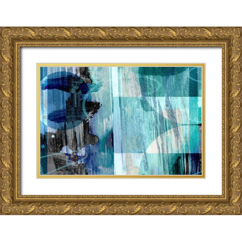 Exigent Gold Ornate Wood Framed Art Print with Double Matting by Naskrent, Delores