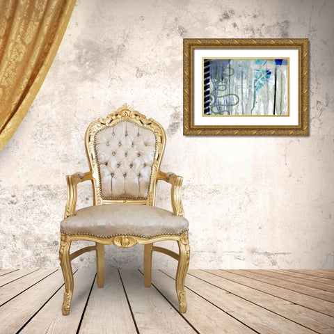 Nothing Flat Gold Ornate Wood Framed Art Print with Double Matting by Naskrent, Delores