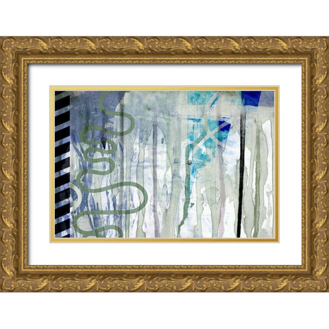 Nothing Flat Gold Ornate Wood Framed Art Print with Double Matting by Naskrent, Delores