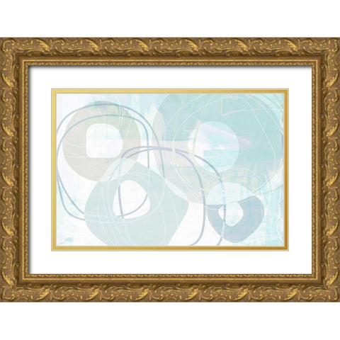 Corona Gold Ornate Wood Framed Art Print with Double Matting by Naskrent, Delores