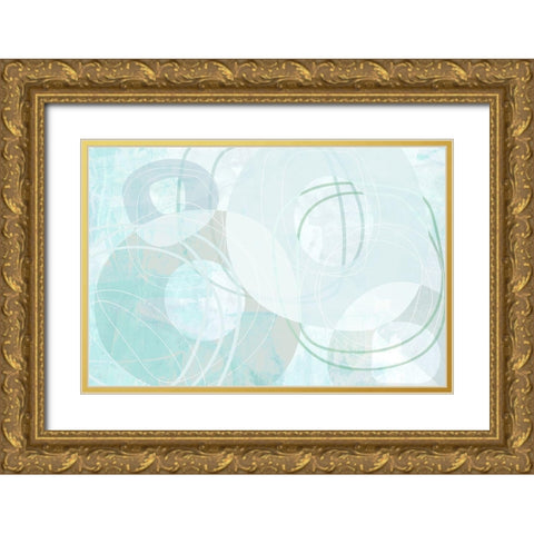 Orbital Gold Ornate Wood Framed Art Print with Double Matting by Naskrent, Delores