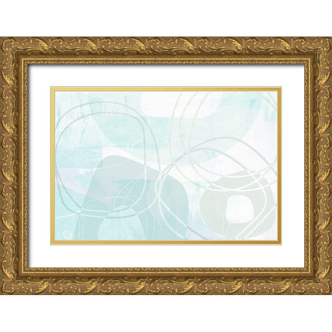Halo Gold Ornate Wood Framed Art Print with Double Matting by Naskrent, Delores