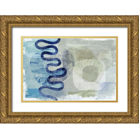 Imitation Gold Ornate Wood Framed Art Print with Double Matting by Naskrent, Delores