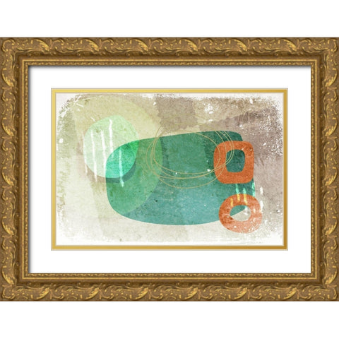 Narrative Gold Ornate Wood Framed Art Print with Double Matting by Naskrent, Delores