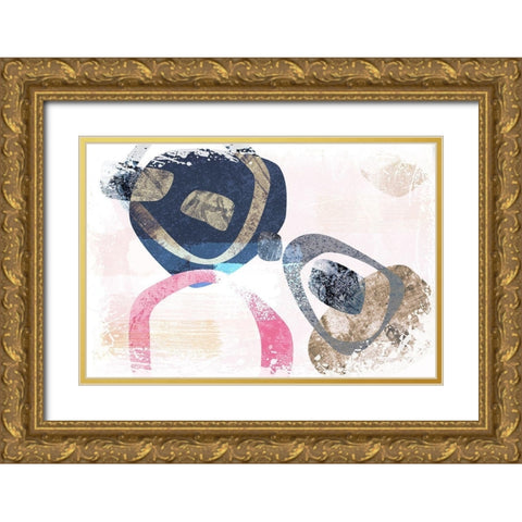 Trinket Gold Ornate Wood Framed Art Print with Double Matting by Naskrent, Delores