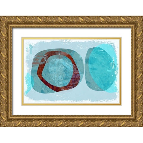 Gull Haven Gold Ornate Wood Framed Art Print with Double Matting by Naskrent, Delores