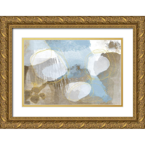 Gentle Ashes Gold Ornate Wood Framed Art Print with Double Matting by Naskrent, Delores