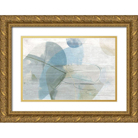 Sweet Street Gold Ornate Wood Framed Art Print with Double Matting by Naskrent, Delores