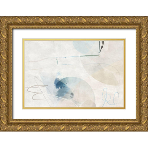 Scopic Expanse Gold Ornate Wood Framed Art Print with Double Matting by Naskrent, Delores